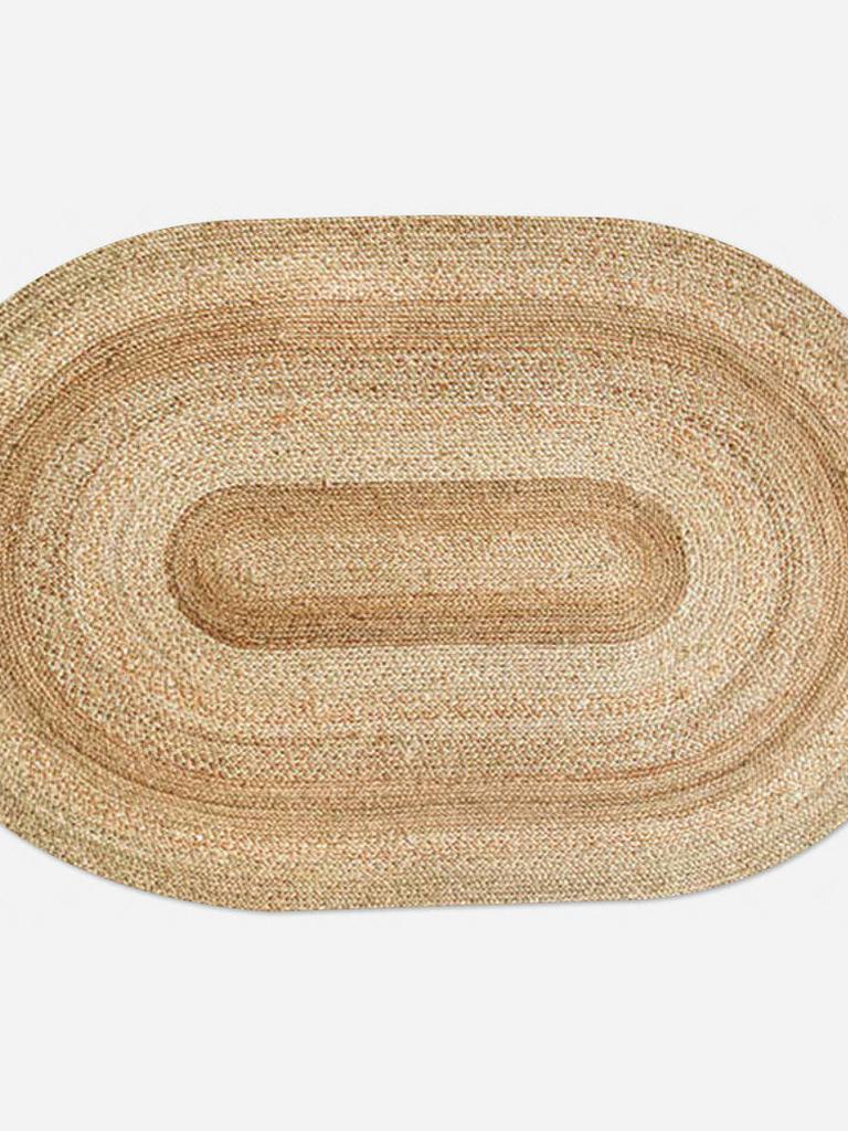 Sunrise Gradient Oval Jute Rug