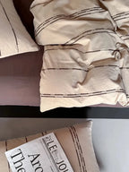 Sunset Striped Jacquard Bedding Set