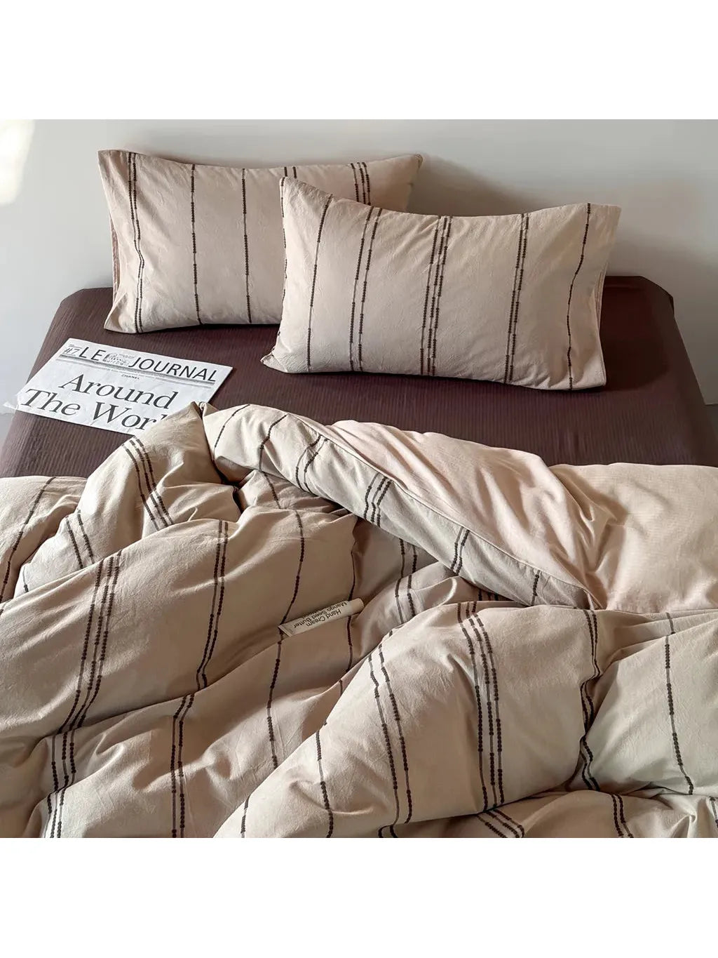 Sunset Striped Jacquard Duvet Cover