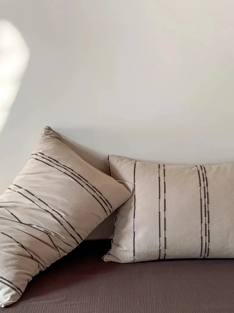 Sunset Striped Jacquard Bedding Set