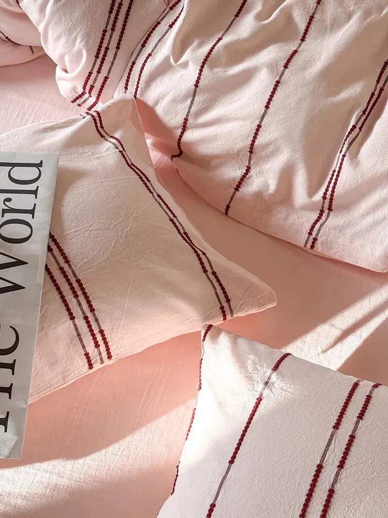 Sunset Striped Jacquard Bedding Set