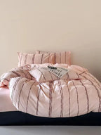 Sunset Striped Jacquard Bedding Set