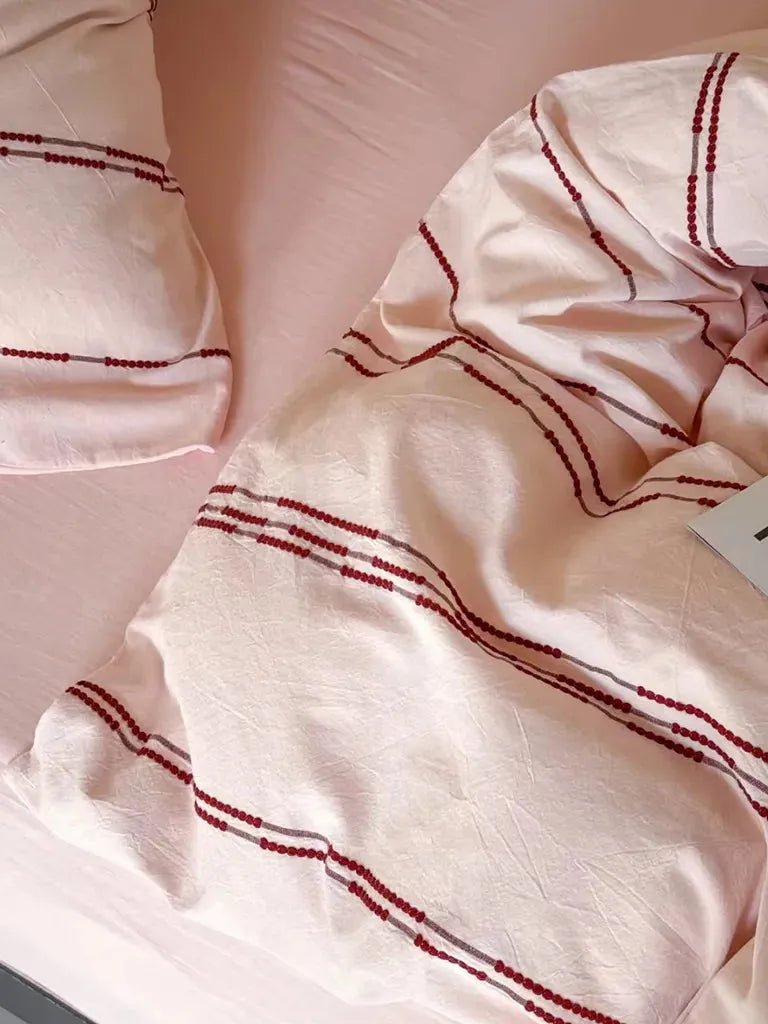 Sunset Striped Jacquard Bedding Set