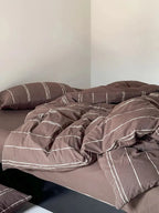 Sunset Striped Jacquard Duvet Cover