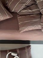 Sunset Striped Jacquard Duvet Cover