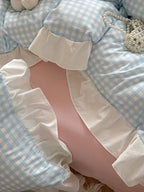 Sweet Gingham Ruffle Duvet Cover