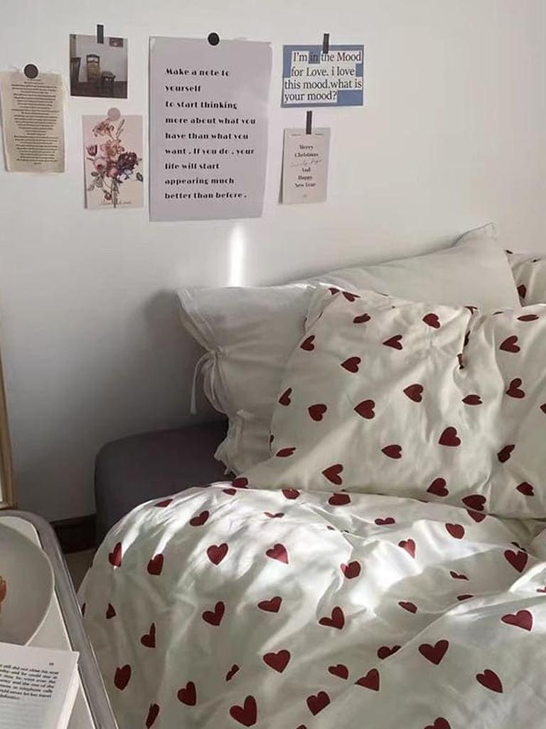 Sweet Heart Cotton Bedding Set
