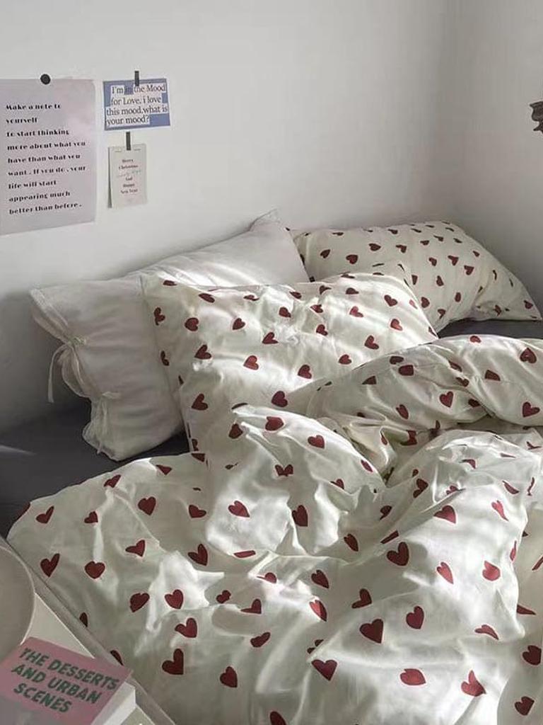 Sweet Heart Cotton Bedding Set