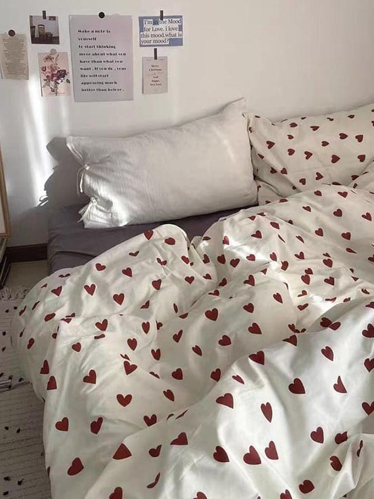 Sweet Heart Cotton Bedding Set