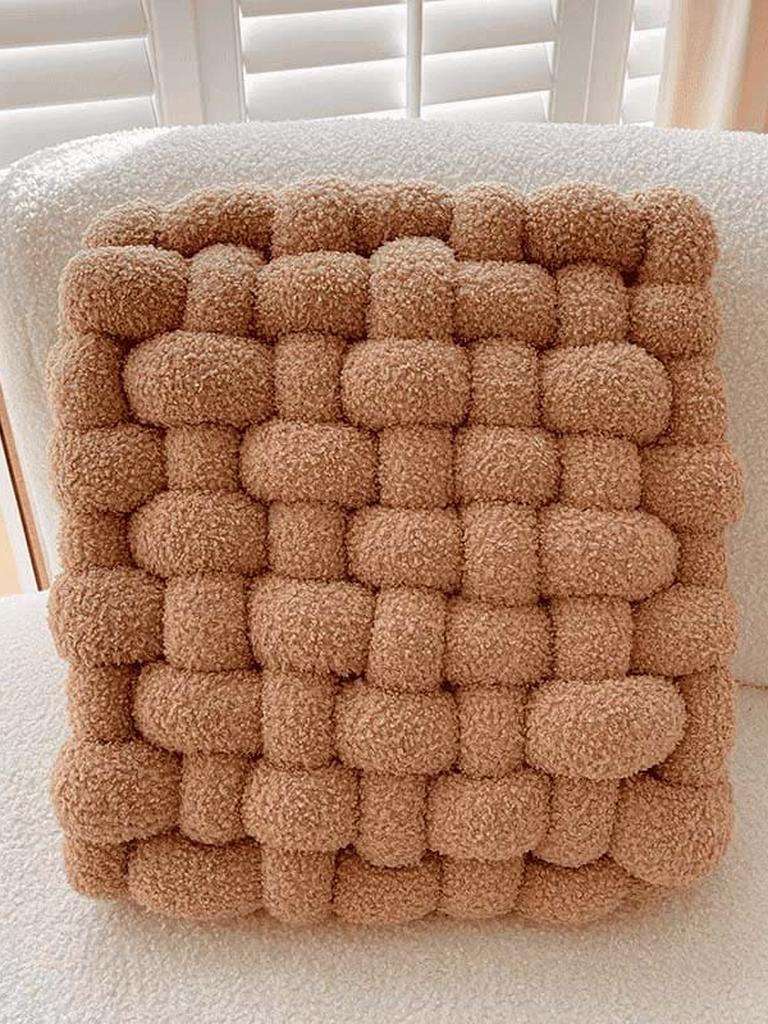 Handmade Teddy Braided Cushion