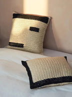 Tropical Raffia Square Pillow