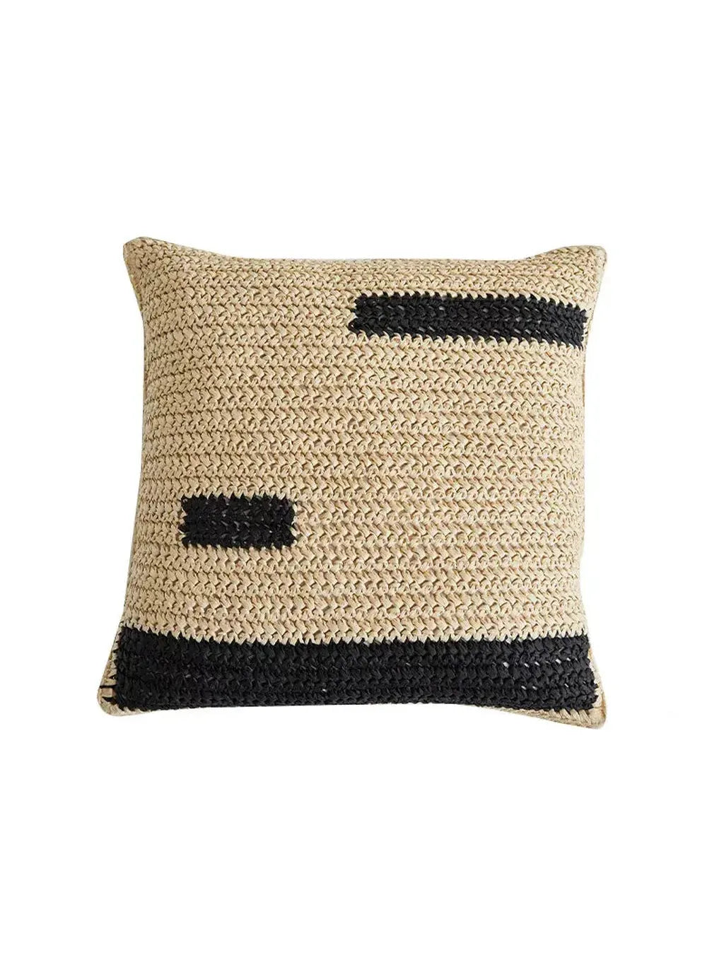 Tropical Raffia Square Pillow