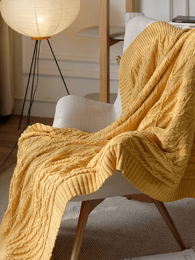 Twist Jacquard Throw Blanket