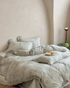 Breezora vintage floral bedding set featuring a colorful floral pattern on soft fabric, ideal for a charming bedroom decor.