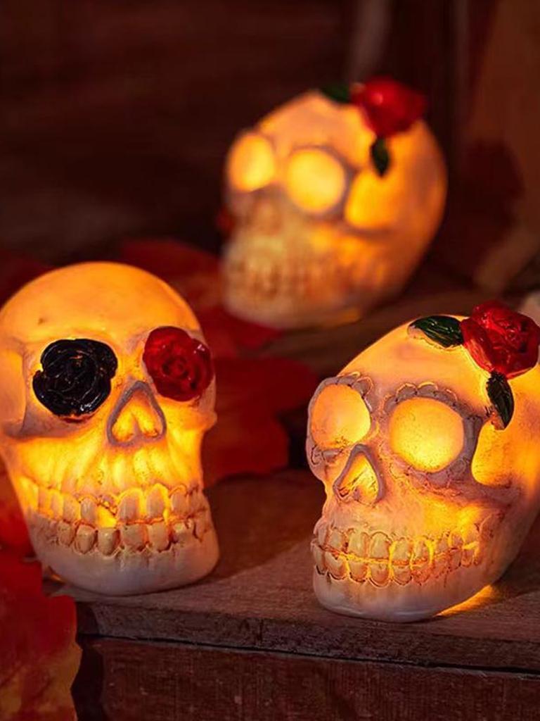 Vintage Halloween Skull Lamp (3 pack)