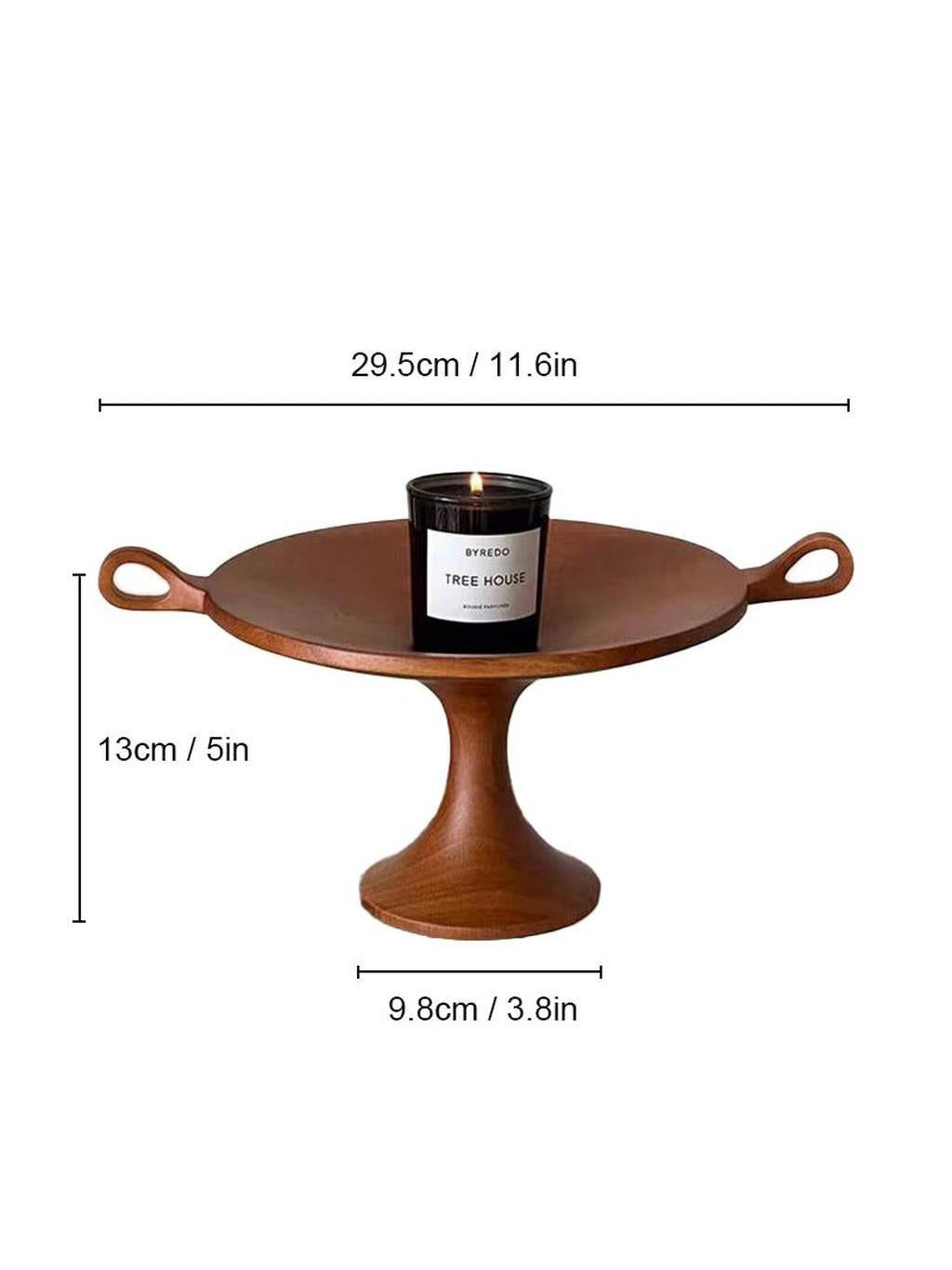 Vintage Wood Tray with Handle