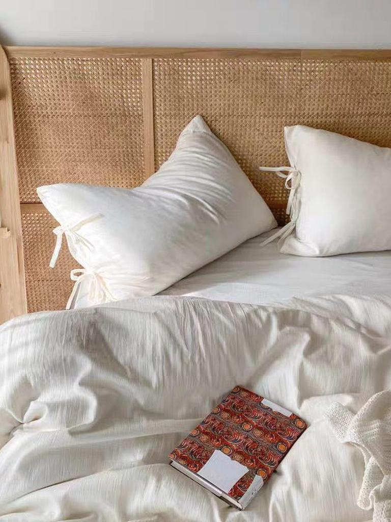 Minimalist White Textured Duvet Cover