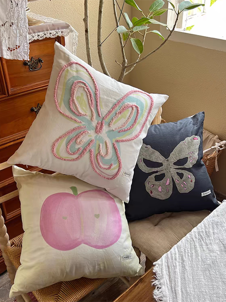 Y2K Butterfly Printed Throw Pillow