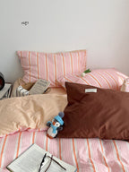 Agave Joyful Stripe Waffle Cotton Duvet Cover original reference image 43