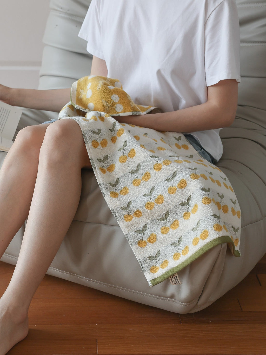 Apple Orchard Cotton Bath Towel original reference image 17