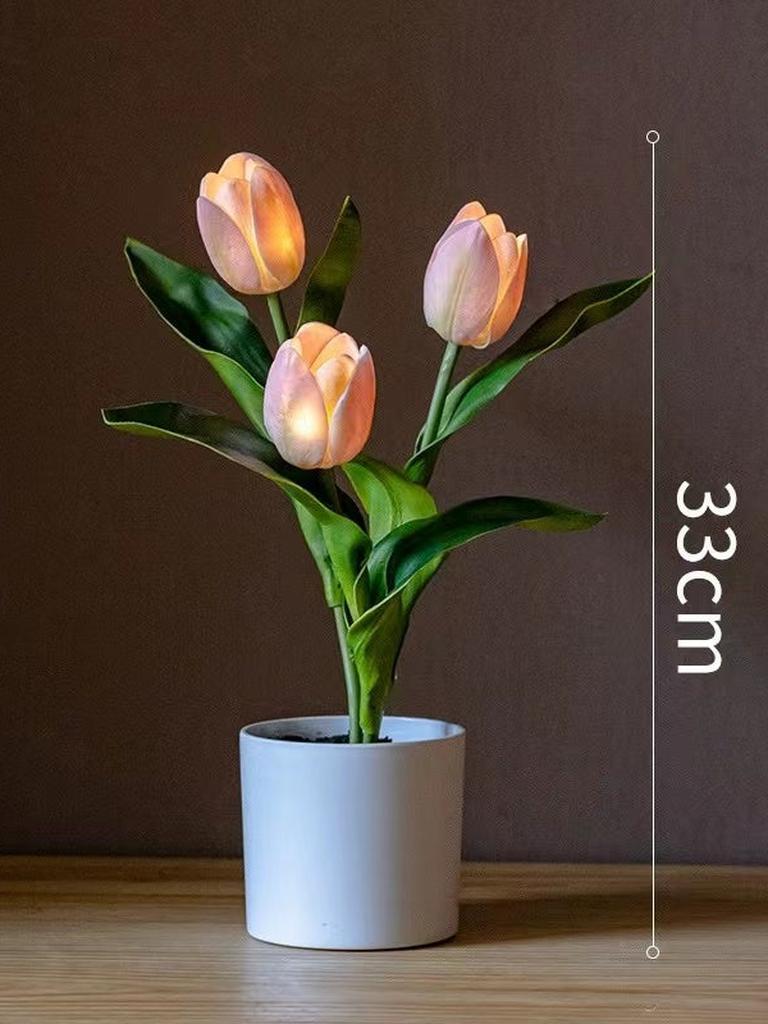 Artificial Tulip Flower Night Light Ambient Lamp