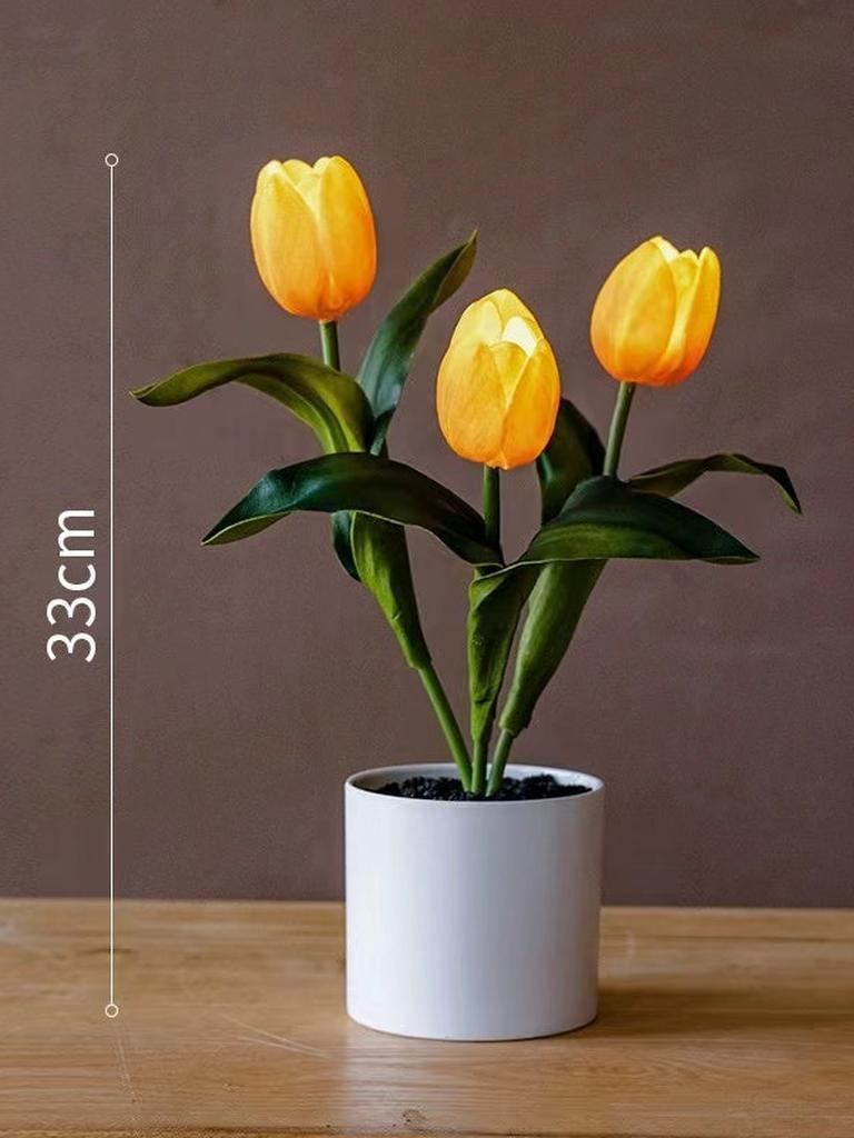 Artificial Tulip Flower Night Light Ambient Lamp