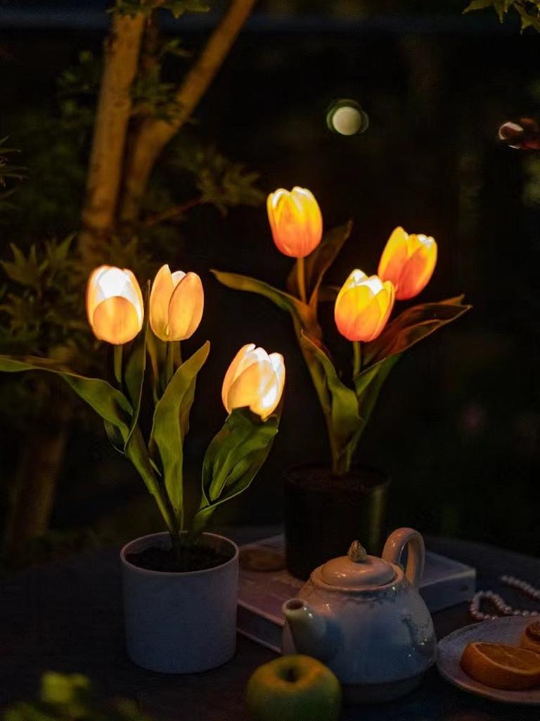 Artificial Tulip Flower Night Light Ambient Lamp