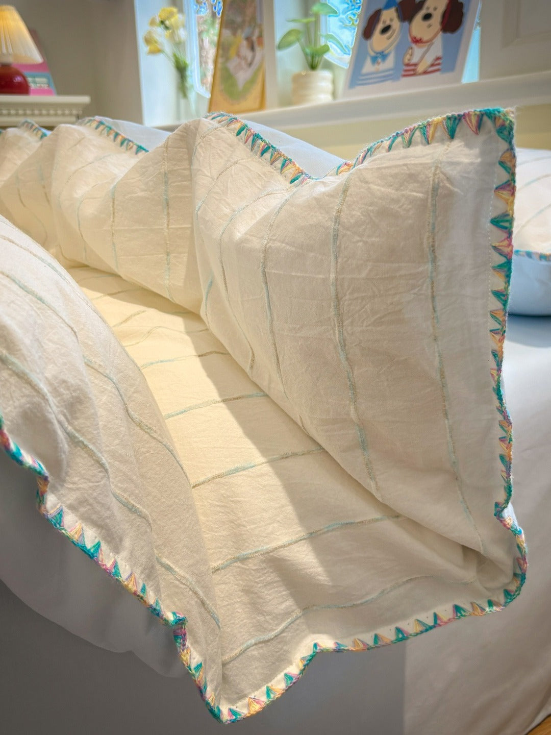 Atelier Chenille Brushed Cotton Duvet Cover original reference image 57