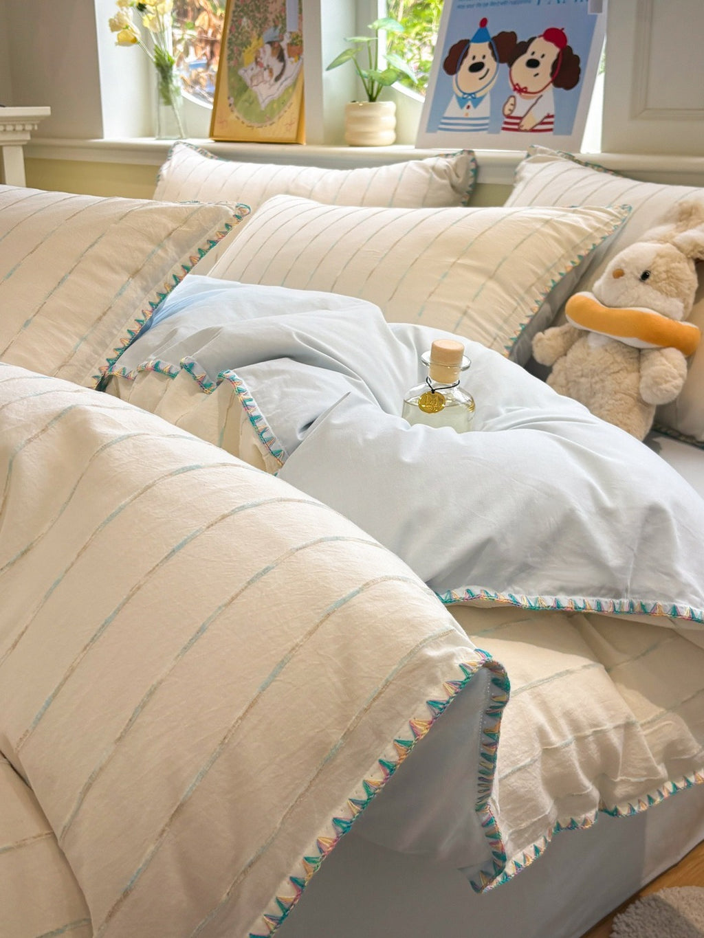 Atelier Chenille Brushed Cotton Duvet Cover original reference image 59