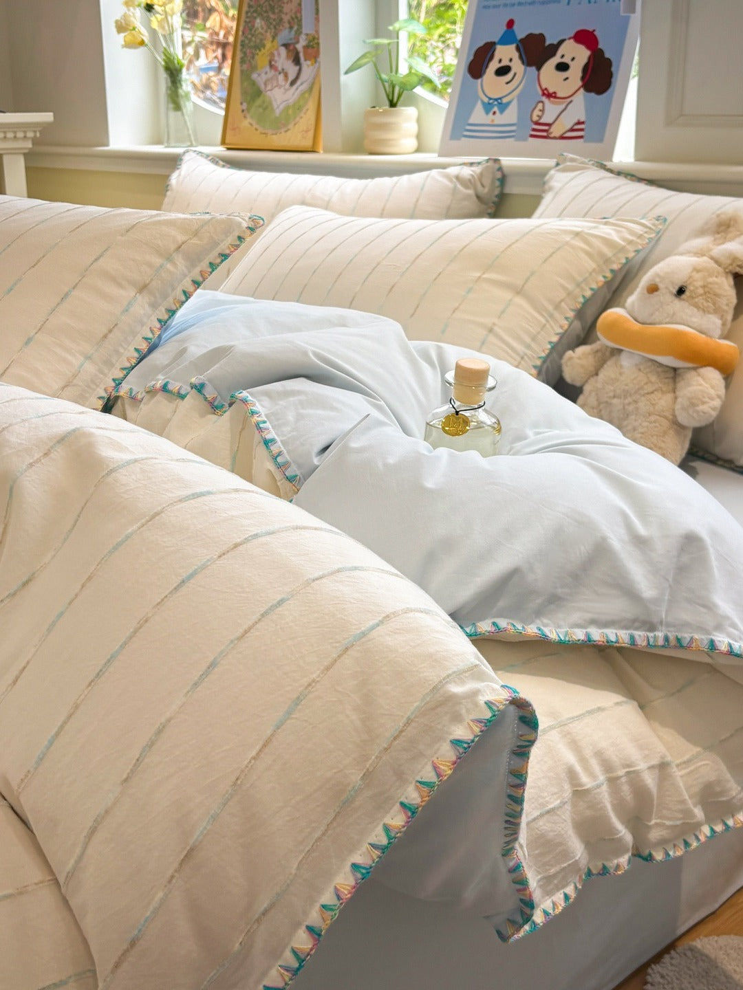 Atelier Chenille Brushed Cotton Duvet Cover original reference image 59