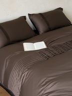 Atelier Smocked Pleat Cotton Duvet Cover original reference image 8
