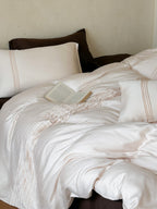 Atelier Smocked Pleat Cotton Duvet Cover original reference image 16