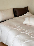 Atelier Smocked Pleat Cotton Duvet Cover original reference image 17
