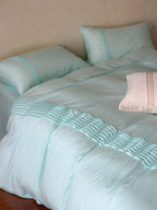 Atelier Smocked Pleat Cotton Duvet Cover original reference image 23