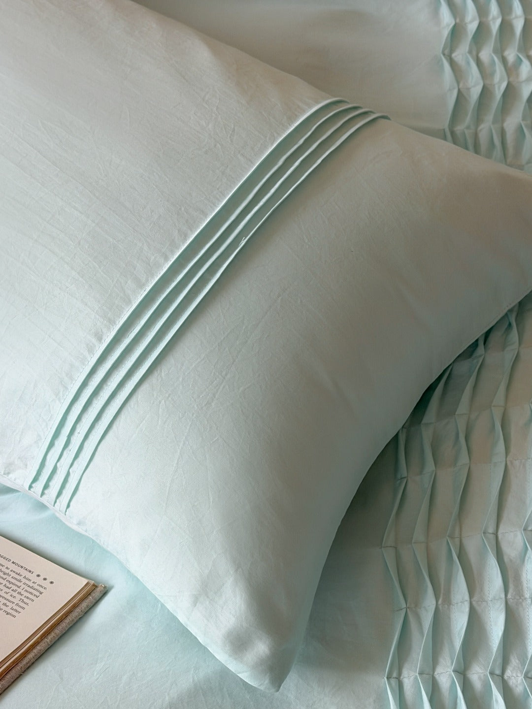 Atelier Smocked Pleat Cotton Duvet Cover original reference image 24