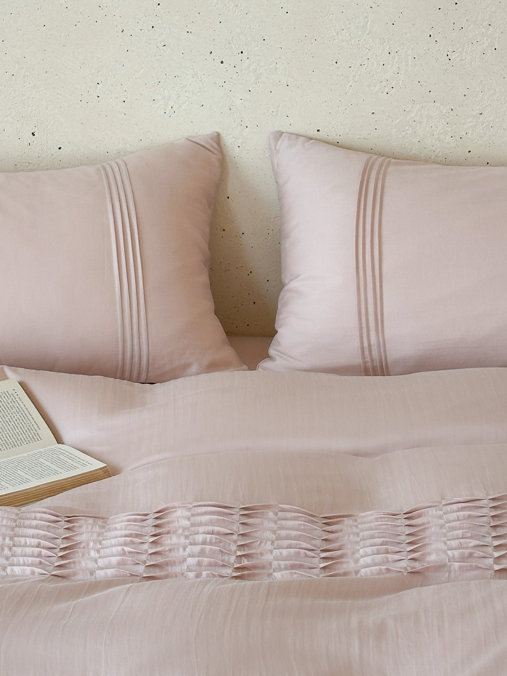 Atelier Smocked Pleat Cotton Duvet Cover original reference image 26