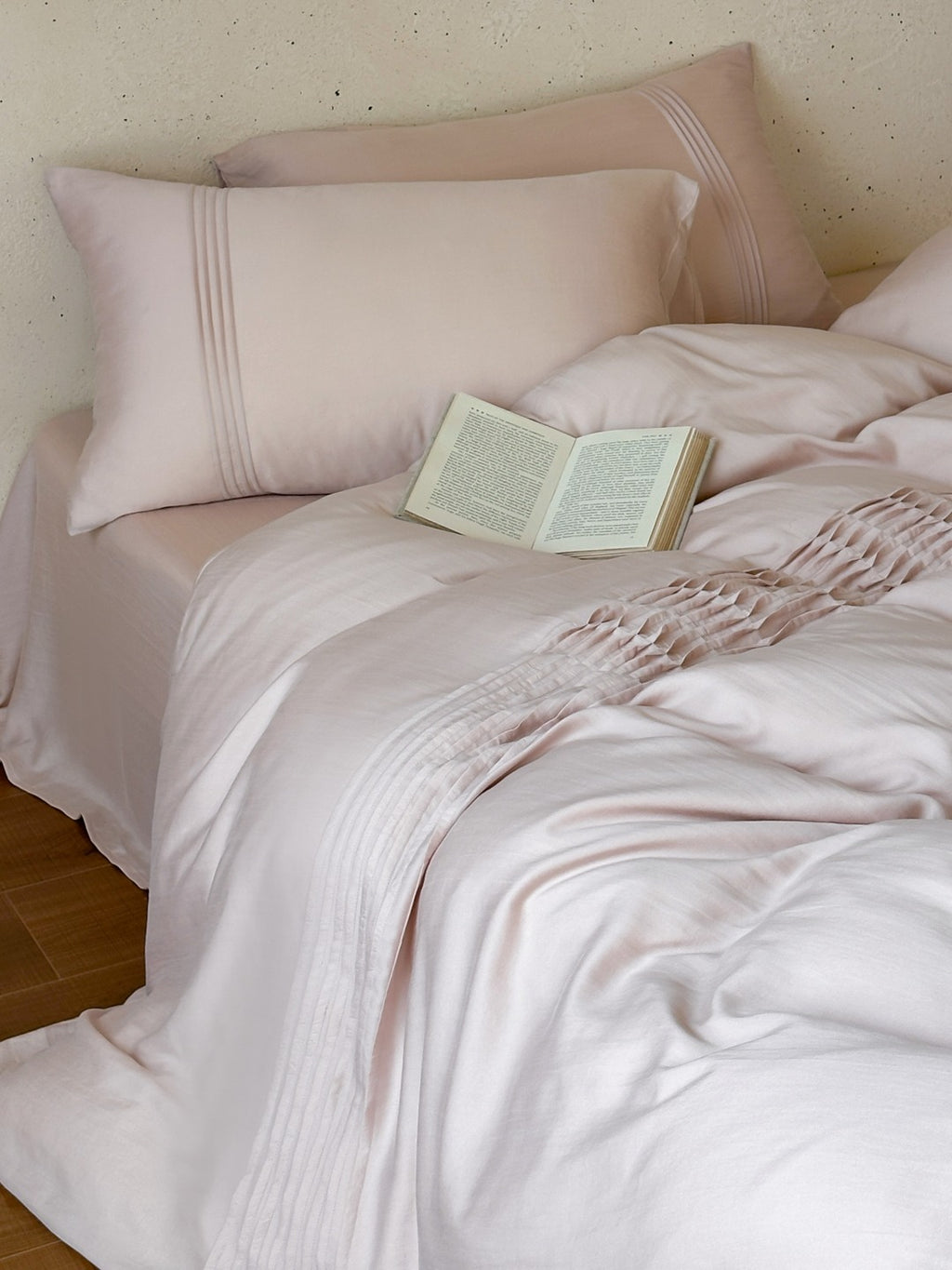 Atelier Smocked Pleat Cotton Duvet Cover original reference image 27