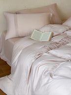 Atelier Smocked Pleat Cotton Duvet Cover original reference image 27