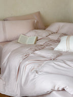 Atelier Smocked Pleat Cotton Duvet Cover original reference image 28