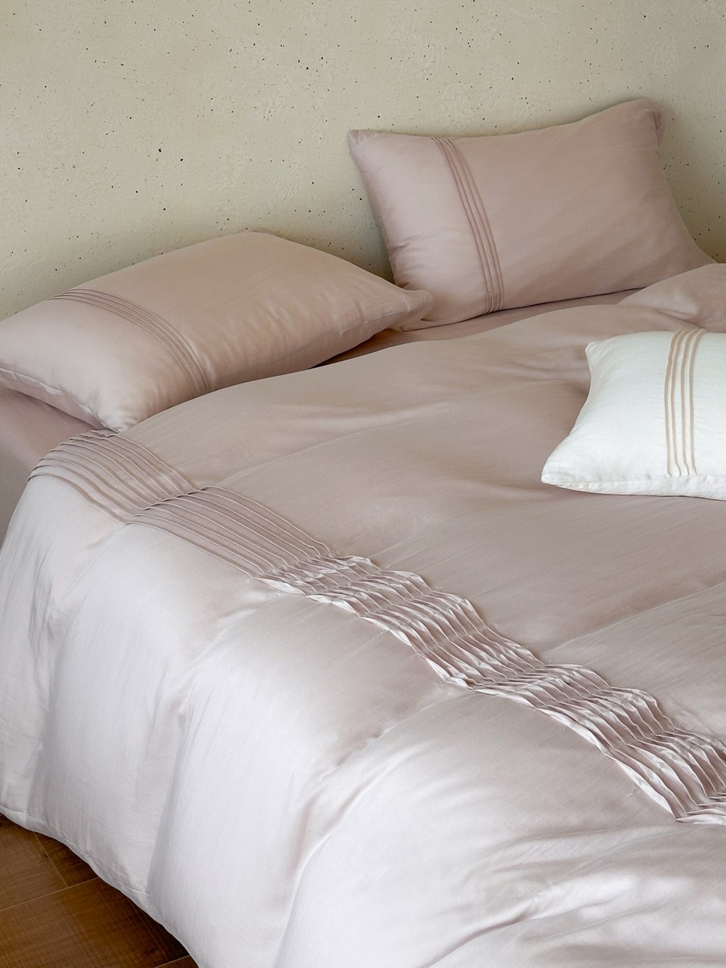 Atelier Smocked Pleat Cotton Duvet Cover original reference image 29