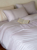 Atelier Smocked Pleat Cotton Duvet Cover original reference image 32