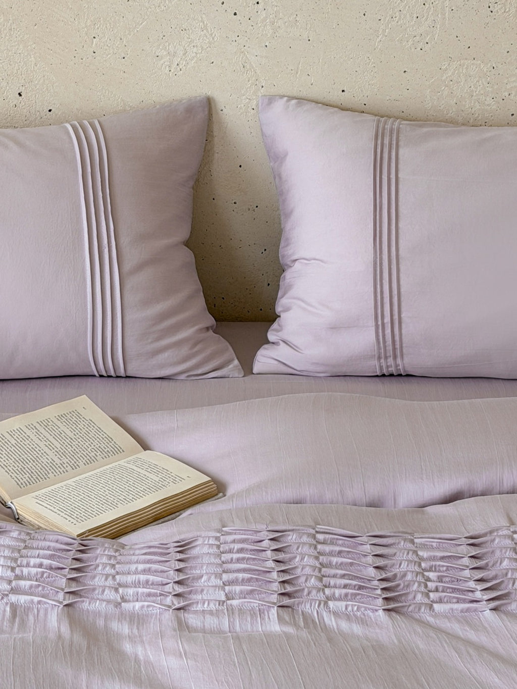 Atelier Smocked Pleat Cotton Duvet Cover original reference image 33