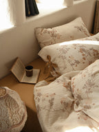 Aveline Botanical Tie-Closure Muslin Duvet Cover original reference image 1