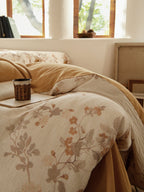 Aveline Botanical Tie-Closure Muslin Duvet Cover original reference image 4