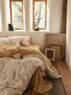 Aveline Botanical Tie-Closure Muslin Duvet Cover original reference image 5