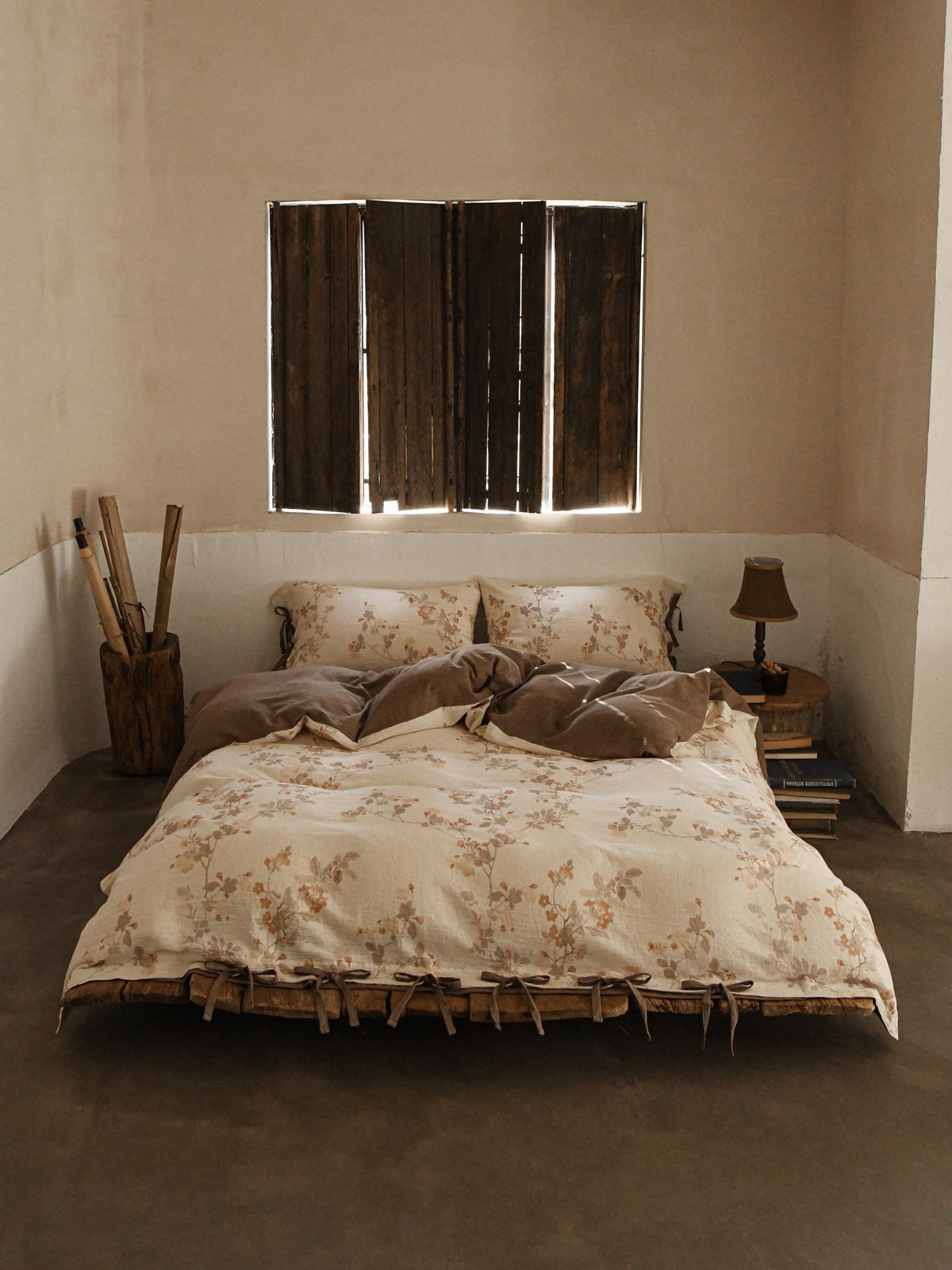 Aveline Botanical Tie-Closure Muslin Duvet Cover original reference image 16