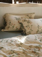 Aveline Botanical Tie-Closure Muslin Duvet Cover original reference image 18