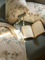 Aveline Botanical Tie-Closure Muslin Duvet Cover original reference image 21
