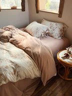 Aveline Botanical Tie-Closure Muslin Duvet Cover original reference image 29