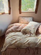 Aveline Botanical Tie-Closure Muslin Duvet Cover original reference image 31
